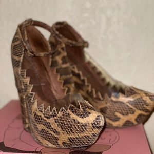 Jeffrey Campbell Audrey-Two Brown Snake Multi